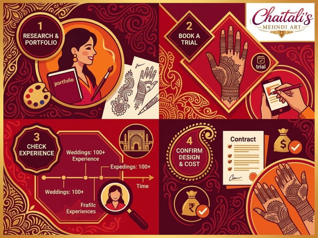 How to Book the Best Bridal Mehndi Artist in Ahmedabad