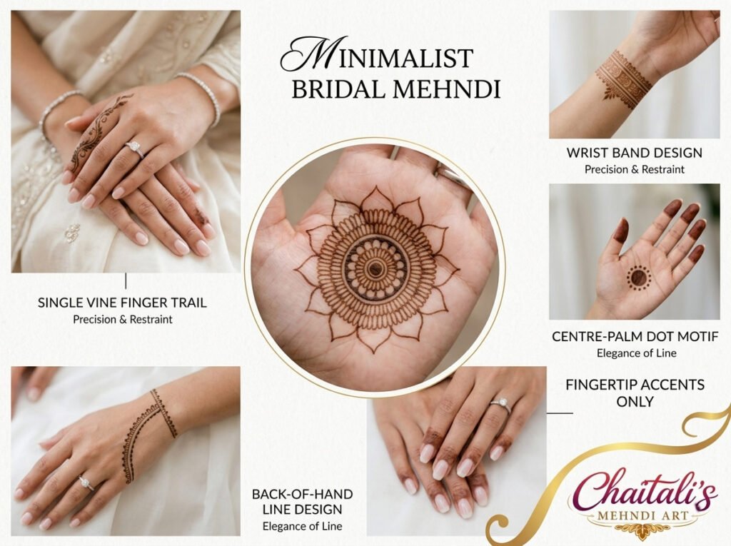 Minimalist Bridal Mehndi for the Understated Bride