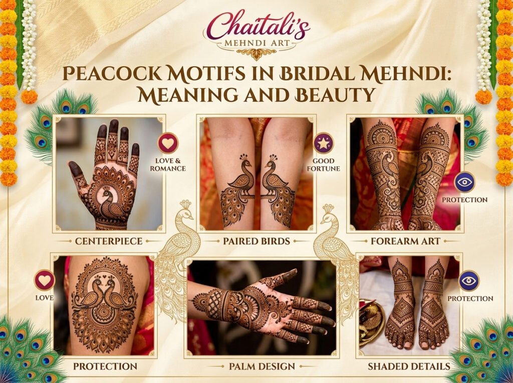 Peacock Motifs in Bridal Mehndi: Meaning and Beauty