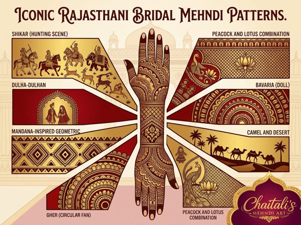 Rajasthani Bridal Mehndi Patterns Every Bride Should See
