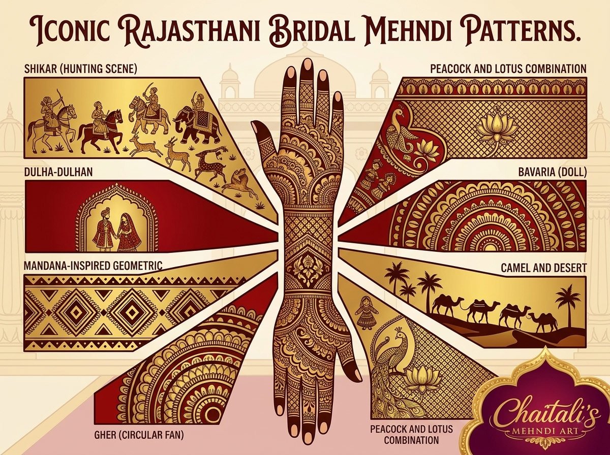 Rajasthani Bridal Mehndi Patterns Every Bride Should See