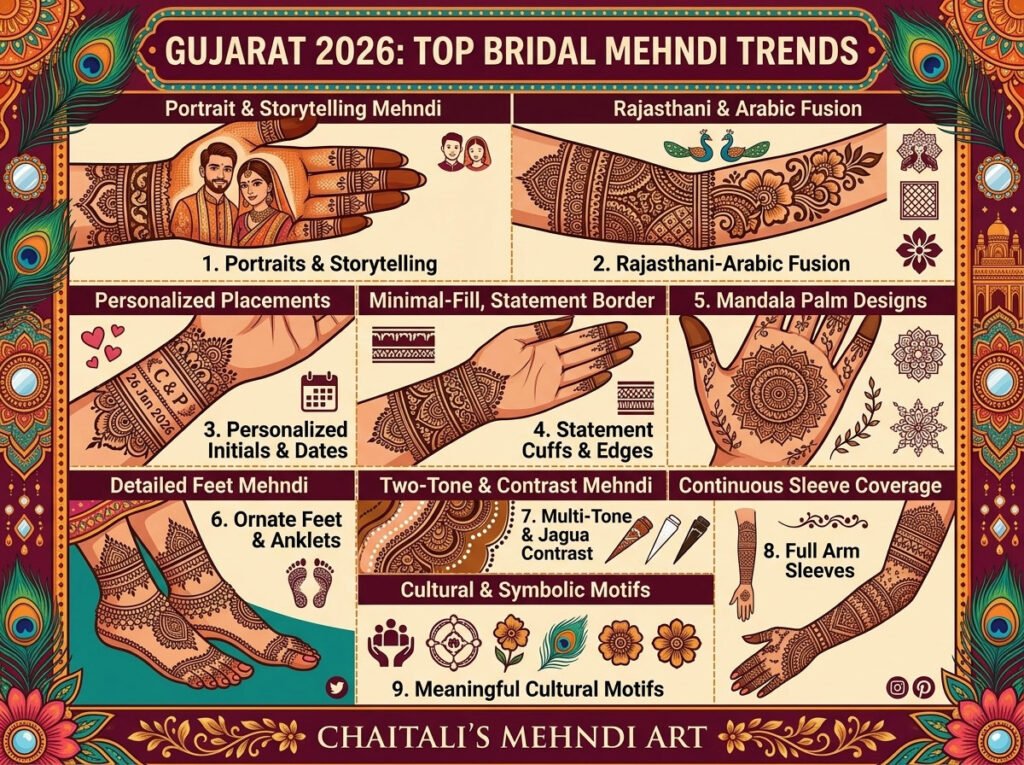 Top Wedding Mehndi Trends in Gujarat for 2026