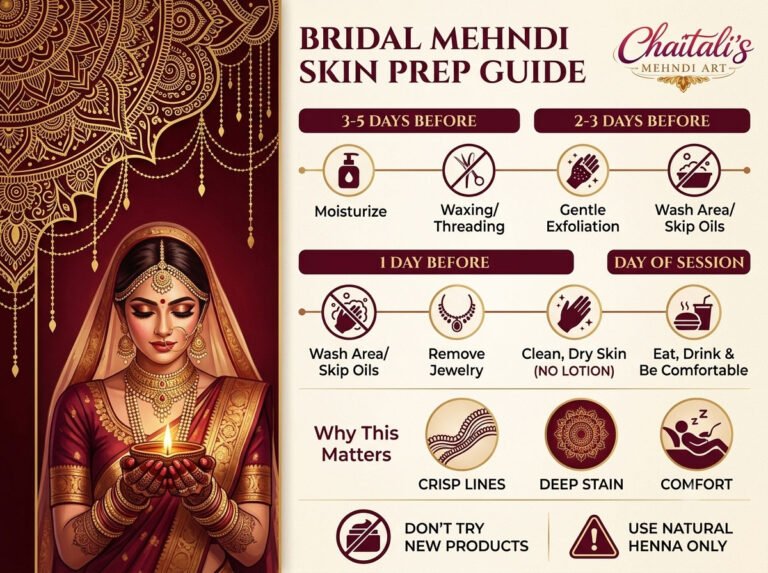 How to Prepare Your Skin Before a Bridal Mehndi Session