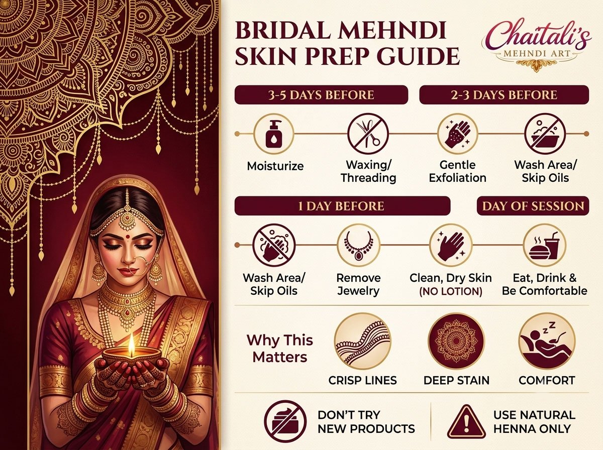 How to Prepare Your Skin Before a Bridal Mehndi Session