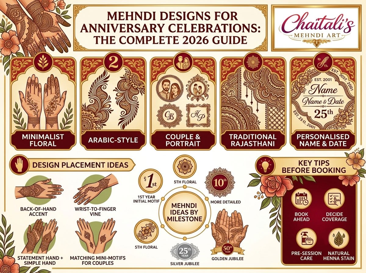 Mehndi Designs for Anniversary Celebrations: The Complete 2026 Guide