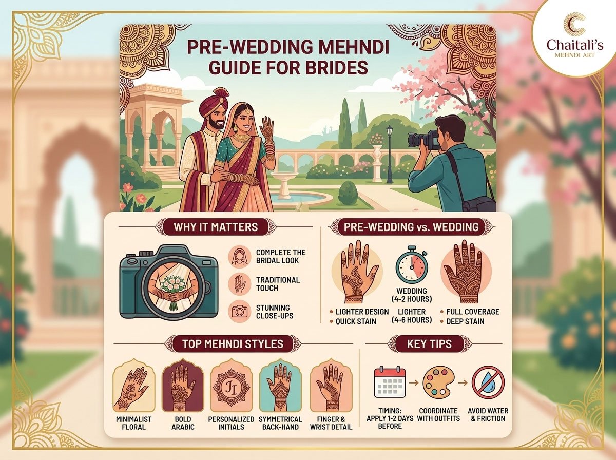 Pre-Wedding Shoot Mehndi: What Brides Should Know