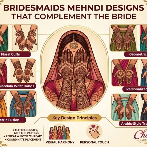 Bridesmaids Mehndi Designs That Complement the Bride