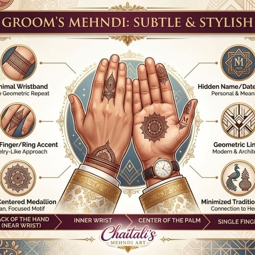 Groom's Mehndi Designs: Subtle and Stylish