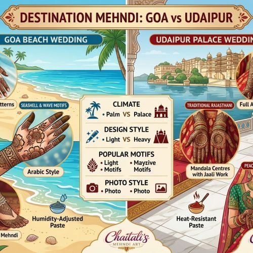 Mehndi Designs for Destination Weddings in Goa or Udaipur