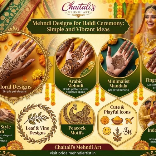 Mehndi Designs for Haldi Ceremony: Simple and Vibrant Ideas for a Beautiful Pre-Wedding Look