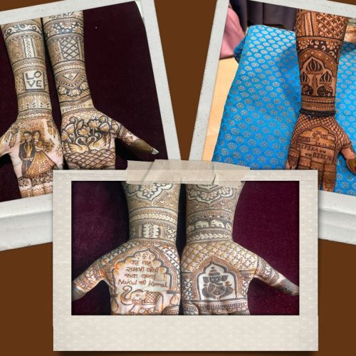 Personalized Bridal Mehndi Ideas (Name, Love Story, Wedding Date & More)